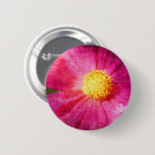 Badge Rond 5 Cm Fleur Cosmo (Devant & derrière)
