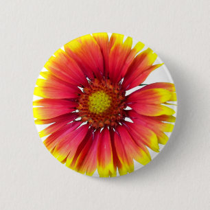 Badge Rond 5 Cm Fleur couvrante indienne