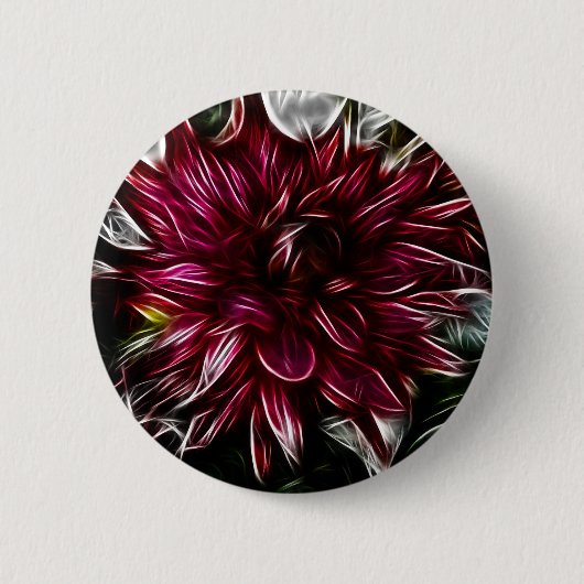 Badge Rond 5 Cm Fleur Crimson (Devant)