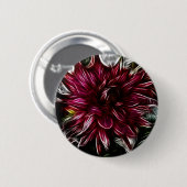 Badge Rond 5 Cm Fleur Crimson (Devant & derrière)