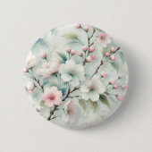 Badge Rond 5 Cm Fleur de Cerisier (Devant)