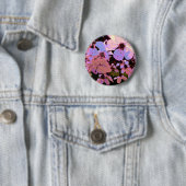 Badge Rond 5 Cm Fleur de cerisier rose (En situation)