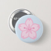 Badge Rond 5 Cm Fleur de fleurs de cerisier de Kawaii Sakura (Devant & derrière)