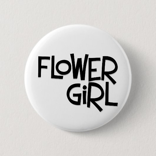 Badge Rond 5 Cm Fleur de Hipster (Devant)
