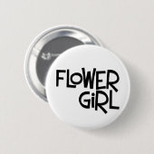 Badge Rond 5 Cm Fleur de Hipster (Devant & derrière)