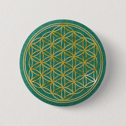 Badge Rond 5 Cm Fleur de la viePetit green splatter (Devant)