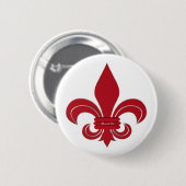 Badge Rond 5 Cm Fleur de Lis (Devant & derrière)