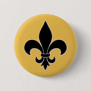 Badge Rond 5 Cm Fleur de Lis