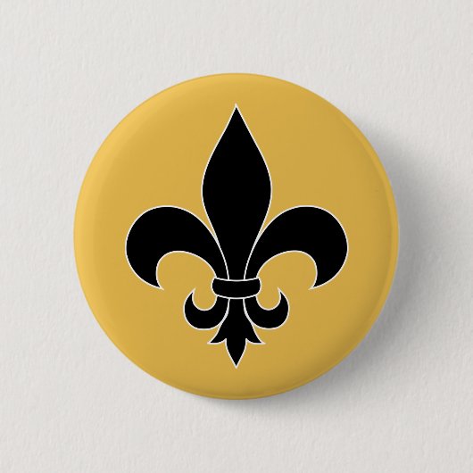 Badge Rond 5 Cm Fleur de Lis (Devant)
