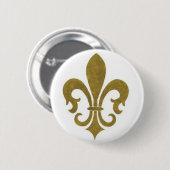 BADGE ROND 5 CM FLEUR DE LIS (Devant & derrière)