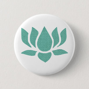 Badge Rond 5 Cm fleur de lotus