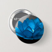 Badge Rond 5 Cm Fleur de Lotus bleu (Devant & derrière)