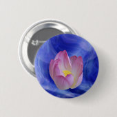 Badge Rond 5 Cm Fleur de lotus du coeur au coeur (Devant & derrière)