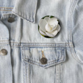 Badge Rond 5 Cm Fleur de magnolia (En situation)
