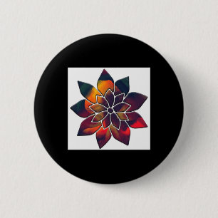 Badge Rond 5 Cm Fleur De Poivre Ou Peut-Être Un Sticker Star De No