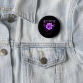 Badge Rond 5 Cm Fleur de sensibilisation à l'épilepsie Nous ne sav (En situation)