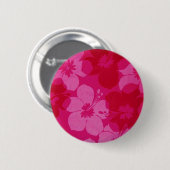 Badge Rond 5 Cm Fleur d'Hawaï (Devant & derrière)
