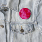 Badge Rond 5 Cm Fleur d'Hawaï (En situation)