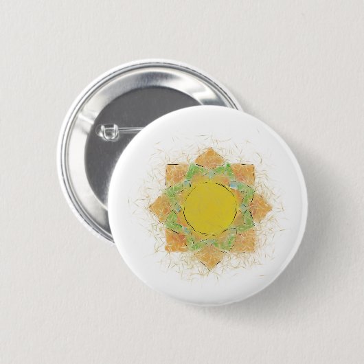 Badge Rond 5 Cm Fleur Ethereal Lotus (Devant & derrière)