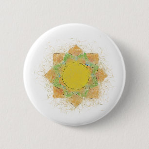 Badge Rond 5 Cm Fleur Ethereal Lotus