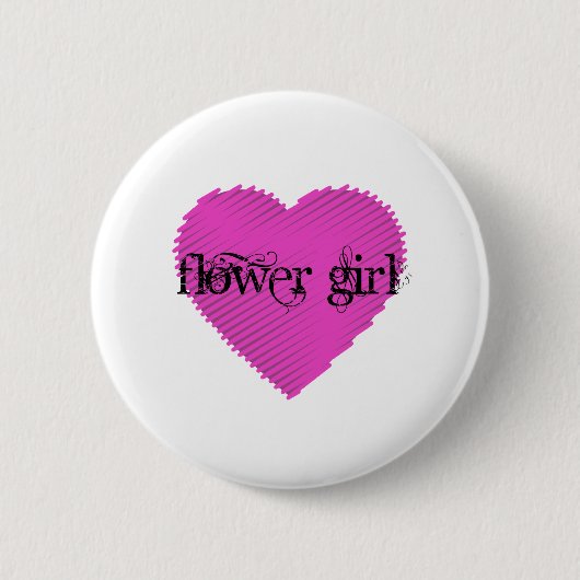 Badge Rond 5 Cm Fleur fille (Devant)