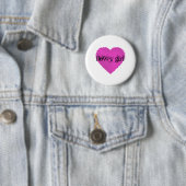 Badge Rond 5 Cm Fleur fille (En situation)