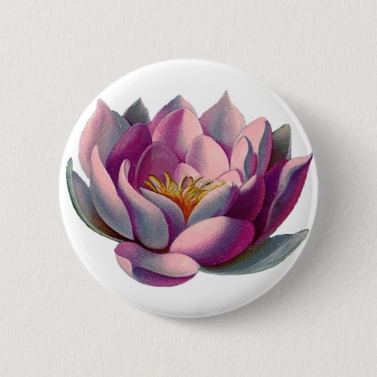 Badge Rond 5 Cm Fleur Lotus (Devant)