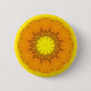 Badge Rond 5 Cm Fleur Mandala 02