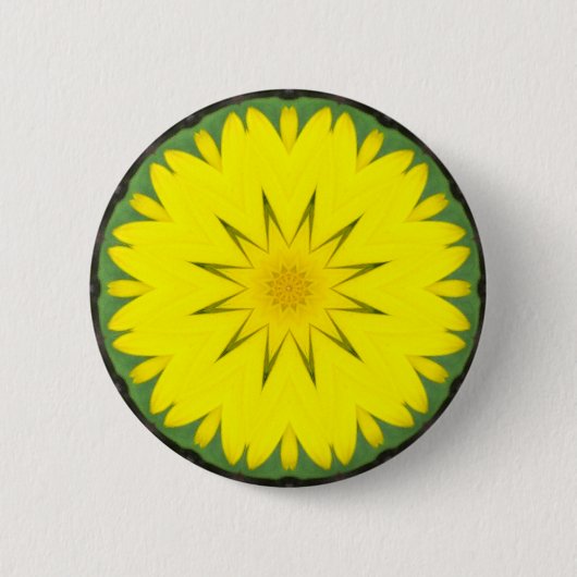 Badge Rond 5 Cm Fleur Mandala 03 (Devant)