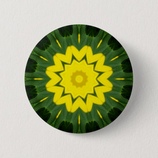 Badge Rond 5 Cm Fleur Mandala 06 (Devant)