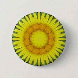 Badge Rond 5 Cm Fleur Mandala 09