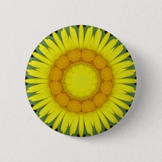 Badge Rond 5 Cm Fleur Mandala 09 (Devant)