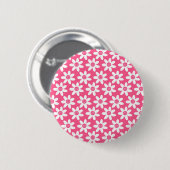 Badge Rond 5 Cm Fleur ornementale (Devant & derrière)