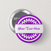 Badge Rond 5 Cm Fleur ronde - violet (Devant & derrière)