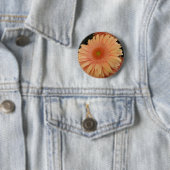 Badge Rond 5 Cm Fleur rose (En situation)