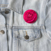 Badge Rond 5 Cm Fleur rose (En situation)