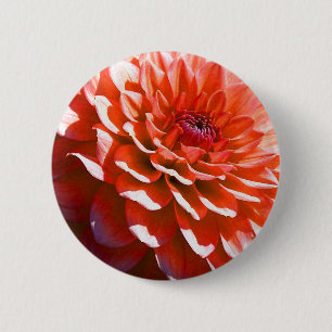 Badge Rond 5 Cm Fleur rose