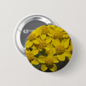 Badge Rond 5 Cm Fleur sauvage jaune (Devant & derrière)