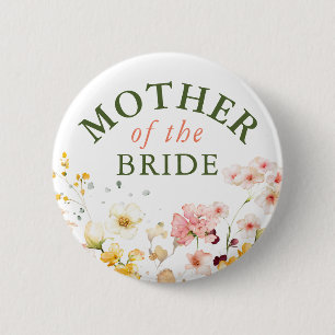 Badge Rond 5 Cm Fleur sauvage mignon Coloré N'importe quelle fête