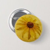 Badge Rond 5 Cm Fleur sauvage Noir-Eyed de Susan (Devant & derrière)