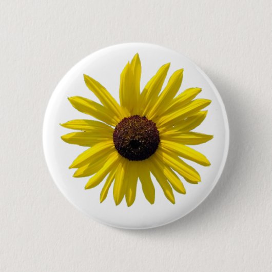 Badge Rond 5 Cm Fleur Susan aux yeux noirs (Devant)