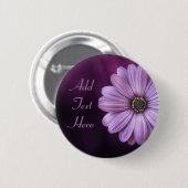 Badge Rond 5 Cm Fleur violette personnalisée (Devant & derrière)
