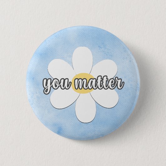 Badge Rond 5 Cm Fleur Vous Comptez (Devant)