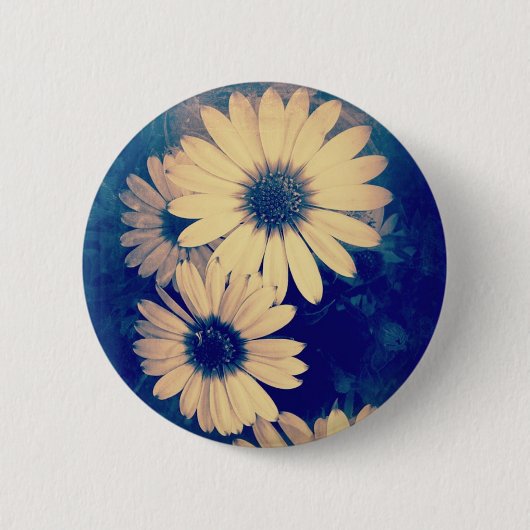 Badge Rond 5 Cm Fleurs (Devant)