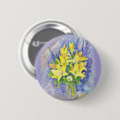 Badge Rond 5 Cm Fleurs (Devant & derrière)