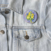 Badge Rond 5 Cm Fleurs (En situation)