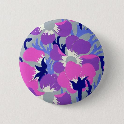 Badge Rond 5 Cm Fleurs à vent (Devant)
