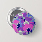 Badge Rond 5 Cm Fleurs à vent (Devant & derrière)