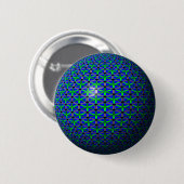 Badge Rond 5 Cm Fleurs aquatiques (Devant & derrière)