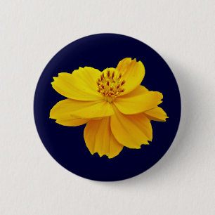 Badge Rond 5 Cm Fleurs Cosmos (Cosmos sulureus)